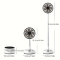 7200mAh outdoor fan with remote control aluminum alloy folding fan por