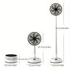 7200mAh outdoor fan with remote control aluminum alloy folding fan por