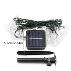 5/7/12m Solar String Light Outdoor LED Crystal Globe Light Solar Fairy Light Garden Light for Christmas Wedding Party Decoration