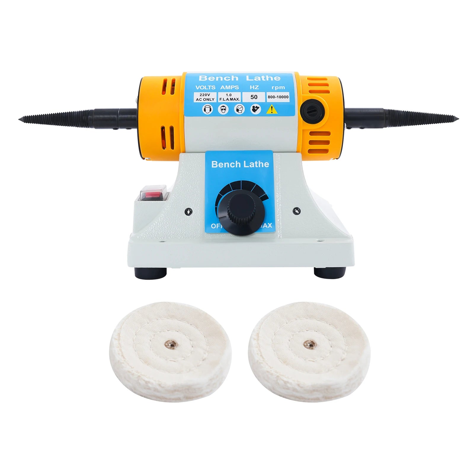 Adjustable Speed Polishing Machine,320W 50Hz Tabletop Sanding and Polishing Machine， DIY Tool for Grinding and Polishing