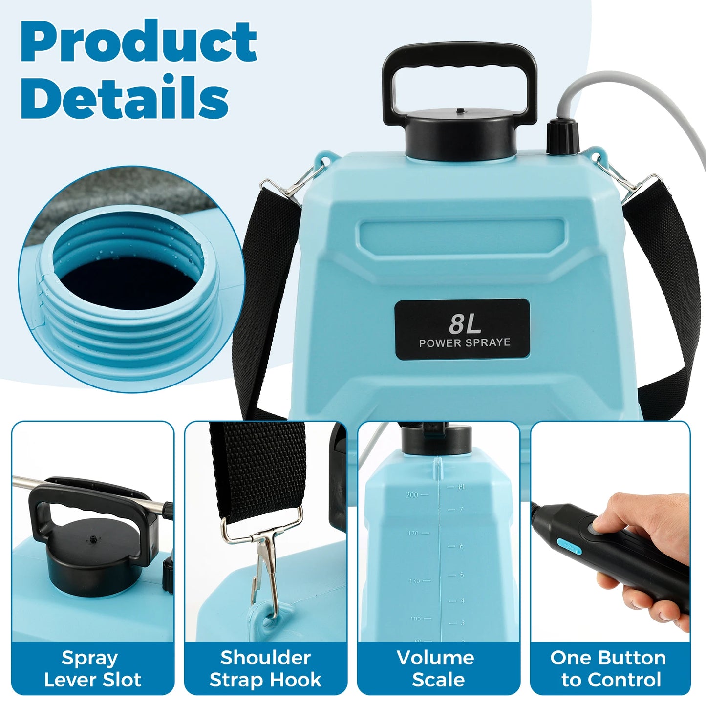 Portable 5L/8L Electric Garden Sprayer