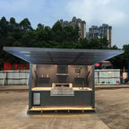 Customizable Mobile Outdoor Kitchen with BBQ Grill, Fridge & Storage for Tailgating & Outdoor Events