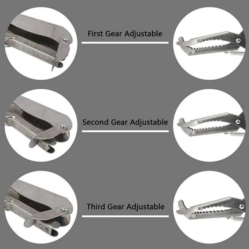 Professional Snake Tongs, Heavy Duty, Metal Clamp, Grabber, Wide Jaw Catching, Foldable Handling Tool, 1.2m