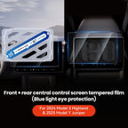 YZ Tempered Glass Screen Protector For Tesla Model 3 Y Center Console Anti Glare HD Film Protection Screen Protecto Accessories