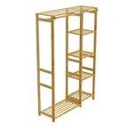 Open Wardrobe Clothes Coat Hanging Rack Heavy Duty Organizer Storage Shelf