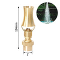 1/2" 3/4" 1" Brass Swimming Pool Decorative Fountain Nozzles Head for Outdoor Music Water Fountain Waterfall Garden Decoration