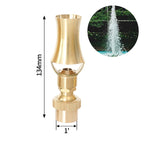 1/2" 3/4" 1" Brass Swimming Pool Decorative Fountain Nozzles Head for Outdoor Music Water Fountain Waterfall Garden Decoration