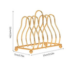 Simple Small Kitchen Iron Storage Rack European Style Installation-free Dish Plate Holder Iron Art Metal Drainin Rack Restaurant