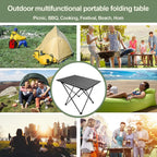 Portable Folding Camping Table Aluminium Alloy Ultralight Computer Bed Table Outdoor Garden Camp Party BBQ Picnic Foldable Table