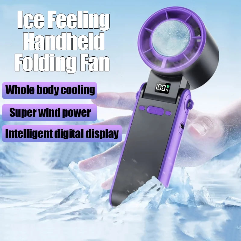 Portable Air Cooling Turbo Fan 100 Wind Speeds Adjustable Outdoor Fold