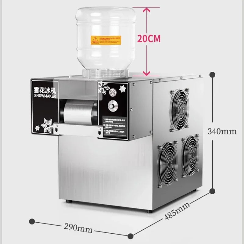 3L Snow Ice Maker Shaver Europe Snowflake Electric Ice Cube Cream Crushers Machine Korea Bingsu Slush Refrigerator 220/110V 360W