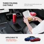 Tesla Model 3 / Y / X / S (2018-2025) Steering Wheel Laptop Tray & Food Desk