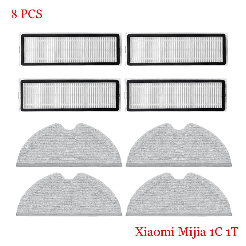 For Xiaomi Mijia 1C STYTJ01ZHM  Robot Vacuum Cleaner Hepa Filter Main Side Brush Mop Cloth Spare Part  Repalcement  Accessories