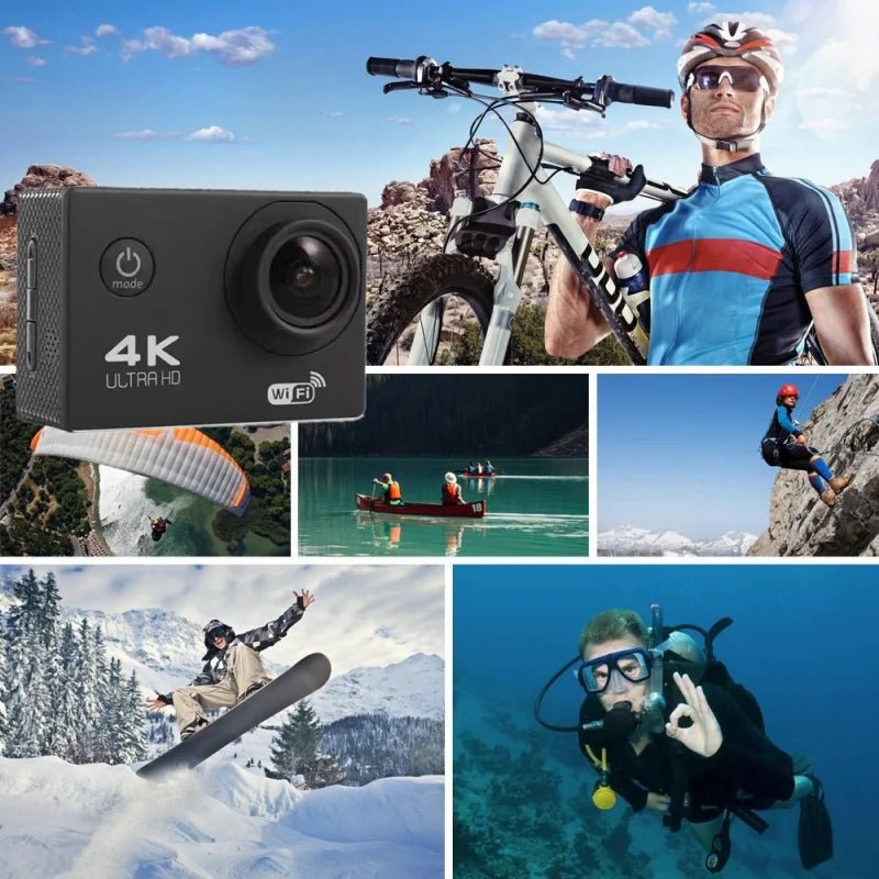 Ultra HD 4K WiFi Waterproof Action Camera for Outdoor Sports