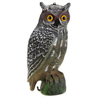 Decoy Pest  Decoy Solar Powered Owl Hunting Decoy Bird Scarer Deterrent Pest Control Garden Decor  Owl Garden