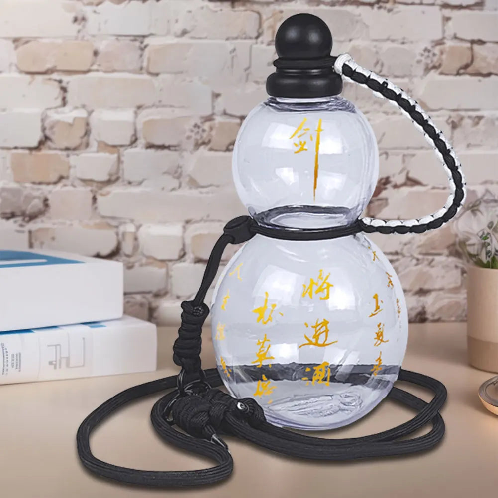 Vintage Chinese Retro-Inspired Gourd Water Bottle Water Kettle Gourd Sports Water Bottle Travel Water Bottle for Game Player