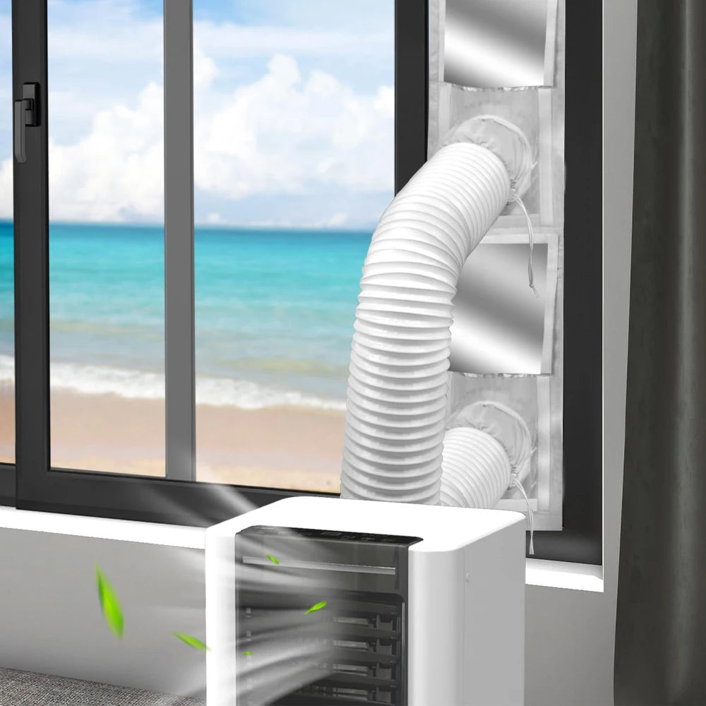 Window Seal for Portable Air Conditioner, 100% Sealing Effect AC Window Seal Vent Kit for AC Tumbler Dryer, Easy to Install
