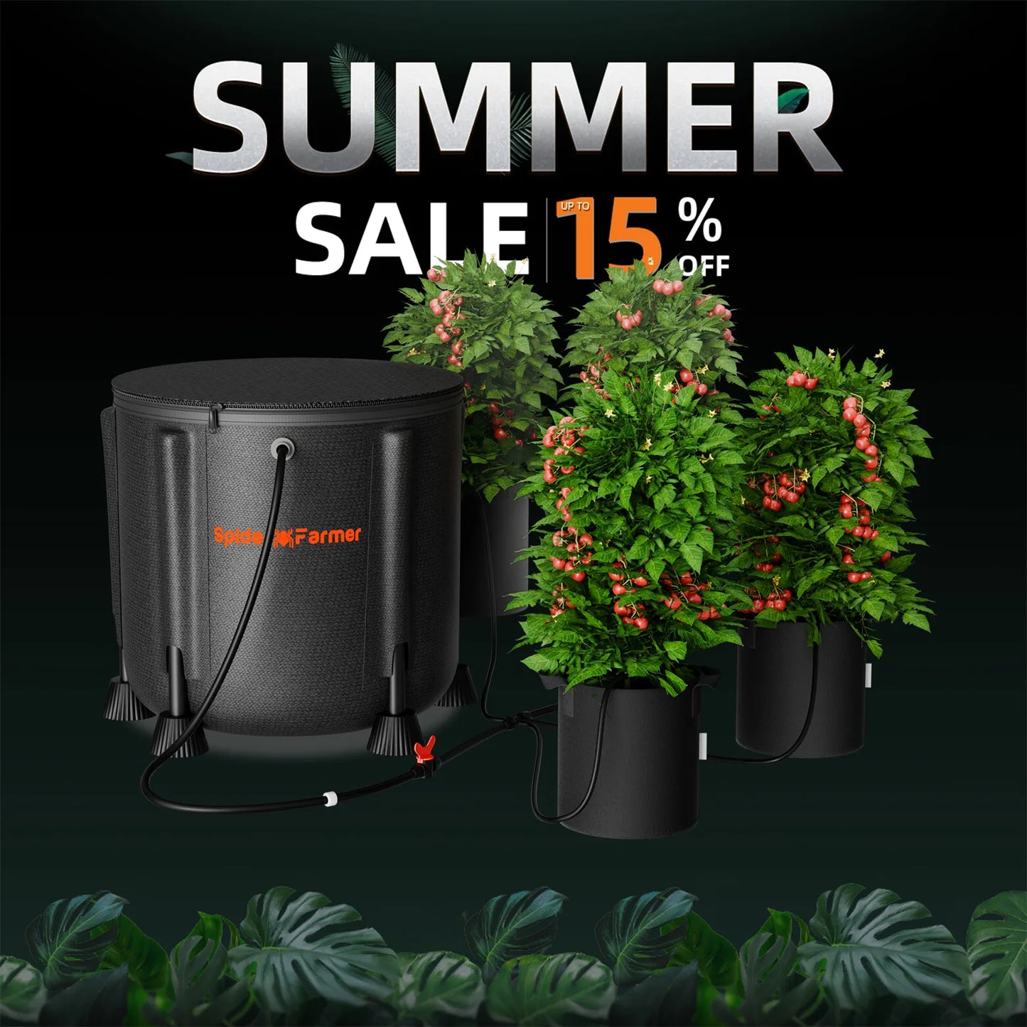 Spider Farmer Automatic Drip Irrigation System Water Pump Hose Spray for Plants