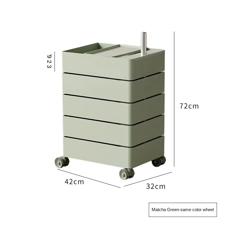 360 Rotating Storage Cabinet Movable Bedside Cabinet Ins Minimalist Nordic Internet Celebrity Cosmetics Multilayer File