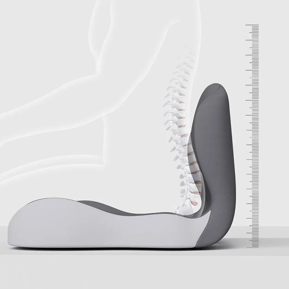 Memory Foam L Shaped Integrated Office Chair Cushion with Lumbar Suppo
