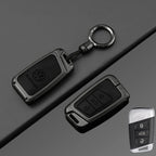 Leather Car Remote Key Case Full Cover Protection Shell for VW Volkswagen Magotan Magotan GTE Passat B6 B7 B8 CC Arteon Keychain