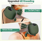 Bionic Finger Neck Shoulder Massager Wireless Neck Cervical Trapezius 4D Kneading Body Back Hand Massage Shawl Brushless Motor