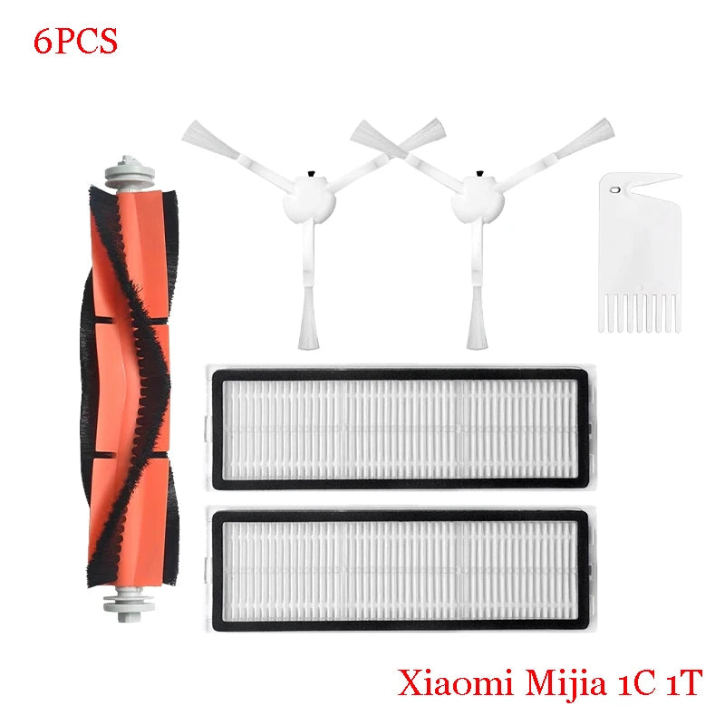 For Xiaomi Mijia 1C STYTJ01ZHM  Robot Vacuum Cleaner Hepa Filter Main Side Brush Mop Cloth Spare Part  Repalcement  Accessories