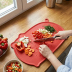 Kitchen Tools Non-Slip Anti-Mildew Cutting Board Double-Sided Soft Chopping Board Hangable Thickened Fruit Cutting Board Kitchen