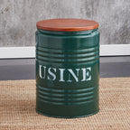 Paint Bucket Stool, Iron Art, Creative Storage Seat, Commercial Retro Low Stool, Bars, Shopping Malls Oil