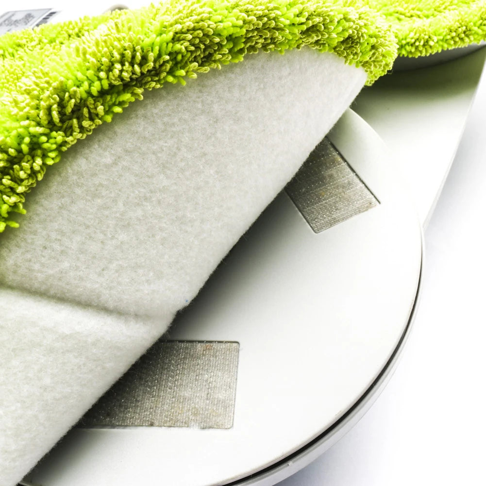 6/12Pcs Mop Cloth Round Wrapping Green Mopping Cloth 16cm For Cordless Electric Mop Rotary Mop Sweeper Replacement Cloth