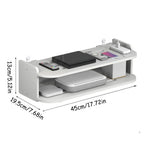 Wifi Storage Racks Bedroom Wall Wireless Perforation-Free Shelf Storage Box Hanging Wall Remote Control Shelf Set-Top Box Router