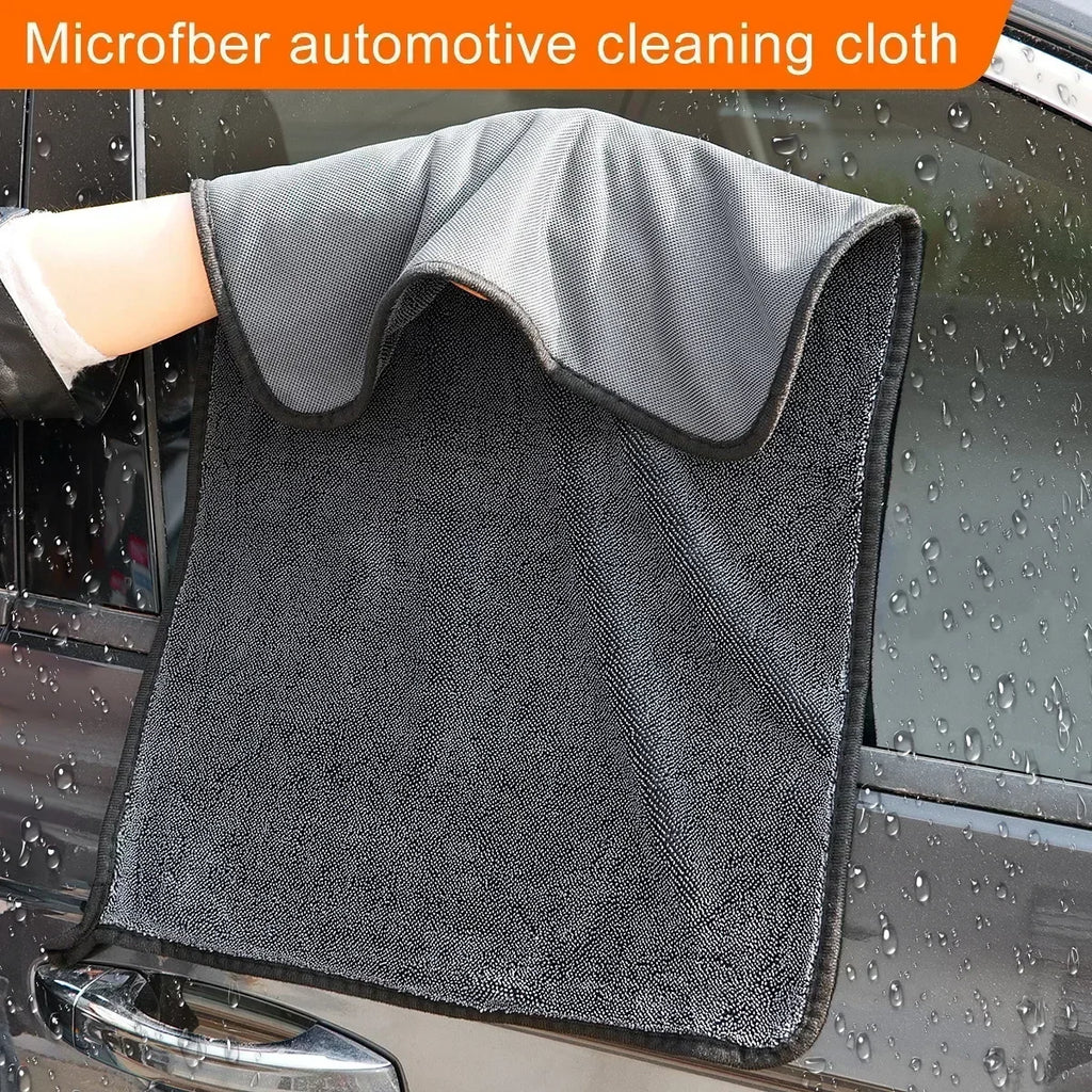 1/5PCS Microfiber Twist Car Wash Towel Professional Car Cleaning Drying Cloth Towels for Cars Washing Polishing Waxing Detailing