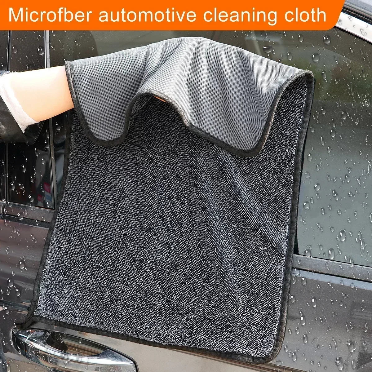 1/5PCS Microfiber Twist Car Wash Towel Professional Car Cleaning Drying Cloth Towels for Cars Washing Polishing Waxing Detailing