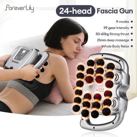24-Head Fascia Massage Gun
