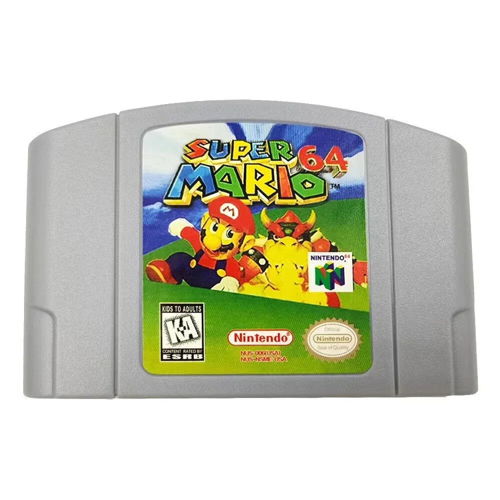 N64 64-Bit Game Cartridge | Super Bros. Series Compatible