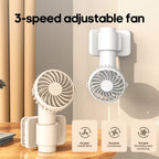 New Multifunctional Desktop Clip Fan Detachable Base 1000mAh 3 Wind Sp