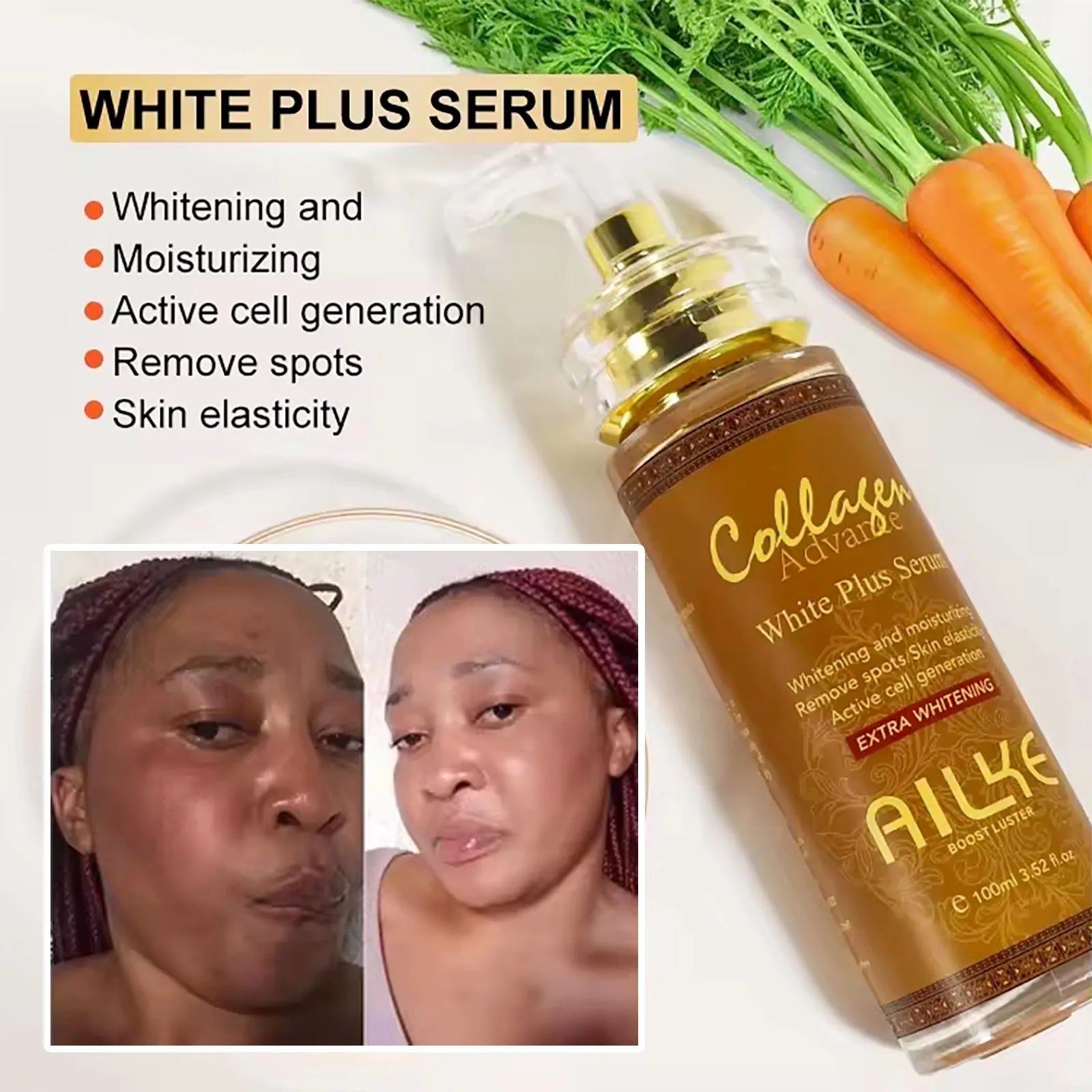 AILKE Collagen Skincare Set – Whitening, Moisturizing & Spot Removal