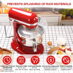 Dishwasher Safe，KSMBLPS Pouring shield for kitchenaid 5.5qt ，6 Quart &5, 7, 8 Qt Stainless Steel Bowl,fit ka Bowl-Lift Bowl
