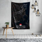 Ft Formula 1 Imola Monaco Circuit F1 Flag Polyester Digital Printing for Garage Wall Art Out Door Decoration With Grommets