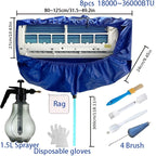 Summer Large Air Conditioning Cleaning Cover Kit 36000BTU Hanging AC Reusable Thickened Dust Water Bag Support Plate Cleaner
