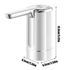 Foldable bottled water pump Rechargeable Multifunctional Drinking Water Pump Button Control Portable Electric Water Dispenser
