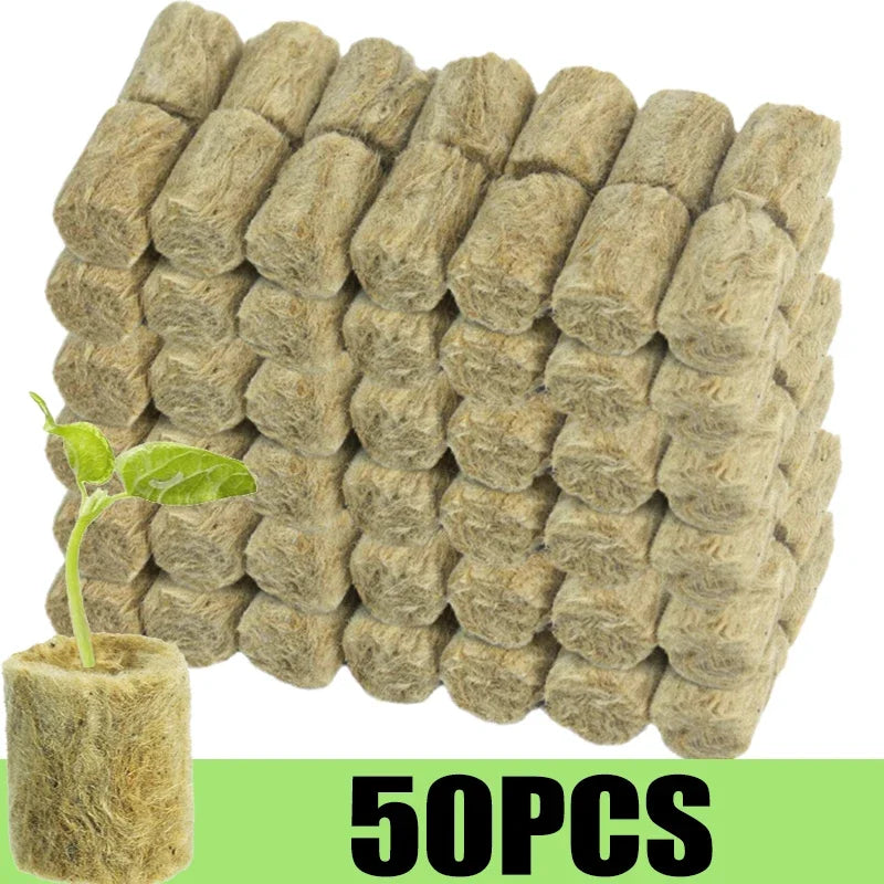 Seedling Grow Plug Sponge Block Starter Stonewool Planting Cubes Soilless Hydroponics Cuttings Garden Plants Propagation Tools