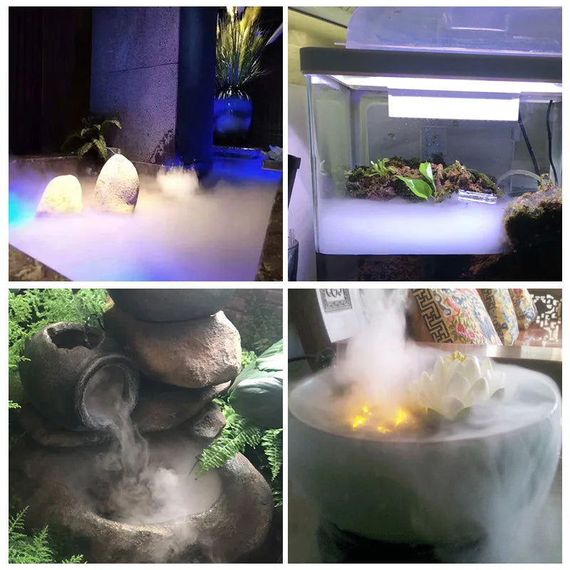 DC24V Humidifier Adjustable Fog Volume Ultrasonic Atomizer Rockery Bon