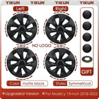 4PCS Hub Cap Car Performance Replacement  for Tesla Model Y Wheel Cap 19 Inch Automobile Hubcap Full Cover Accessories 2022 2023