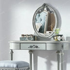 Salon Mirror Vanity Table Minimalist Aesthetic Beauty Bedroom Dresser Organizer Space Saving Nordic Vestidores Trendy Furniture
