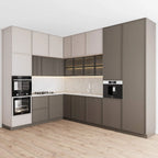 Cabinet, Solid Wood, Kitchen Cabinet, PVC Material, with Sink Design, Luxury Style, Popular Product