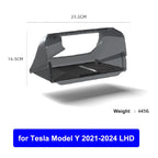 For Tesla Model Y Juniper 2025 Model 3 Highland 2024 Under-Screen Hidden Storage Box Behind Screen Center Console Organizer Case