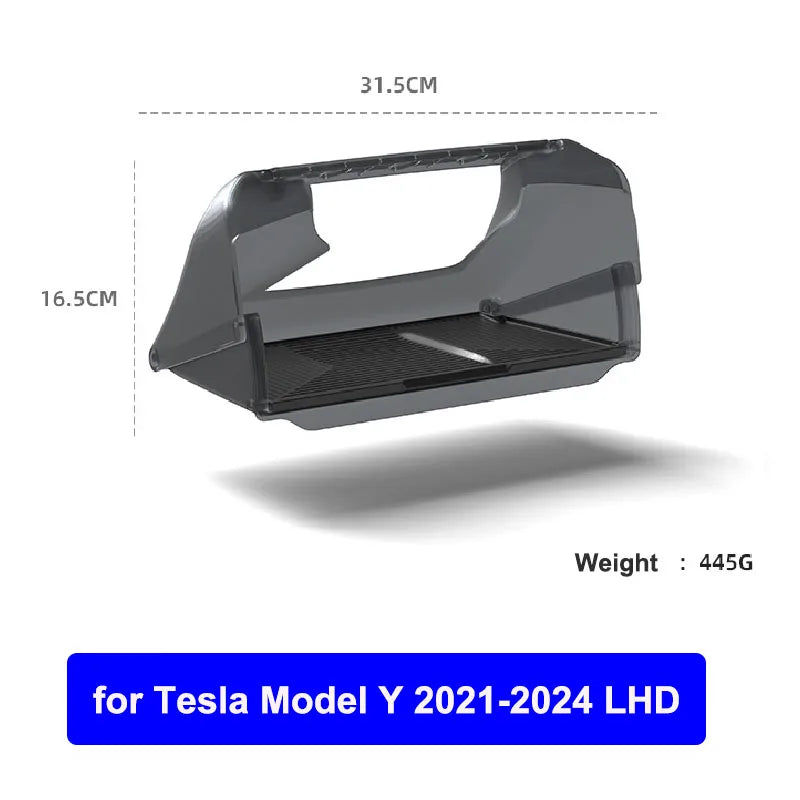 For Tesla Model Y Juniper 2025 Model 3 Highland 2024 Under-Screen Hidden Storage Box Behind Screen Center Console Organizer Case