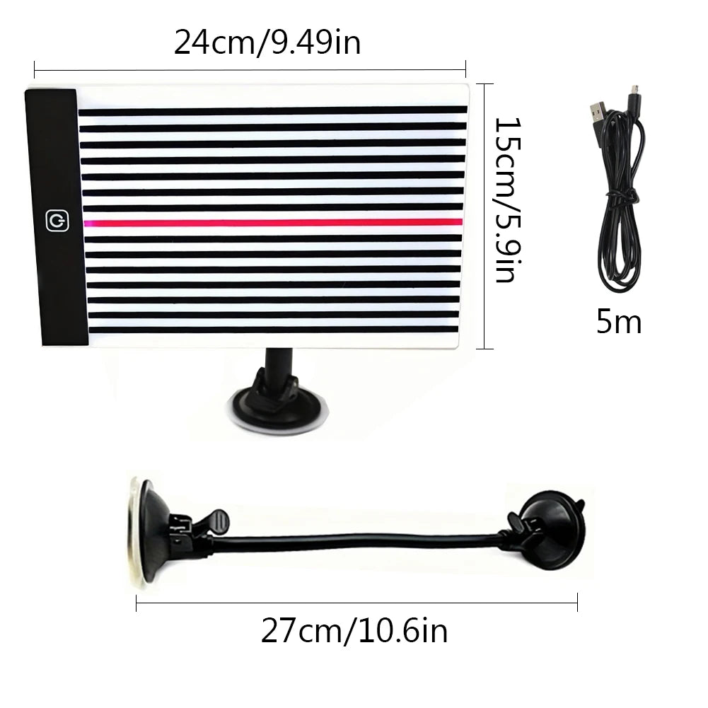 LED Car Dent Repair Light with USB Power Adjustable Brightness Reflector Line Board for Paintless Dent Removal