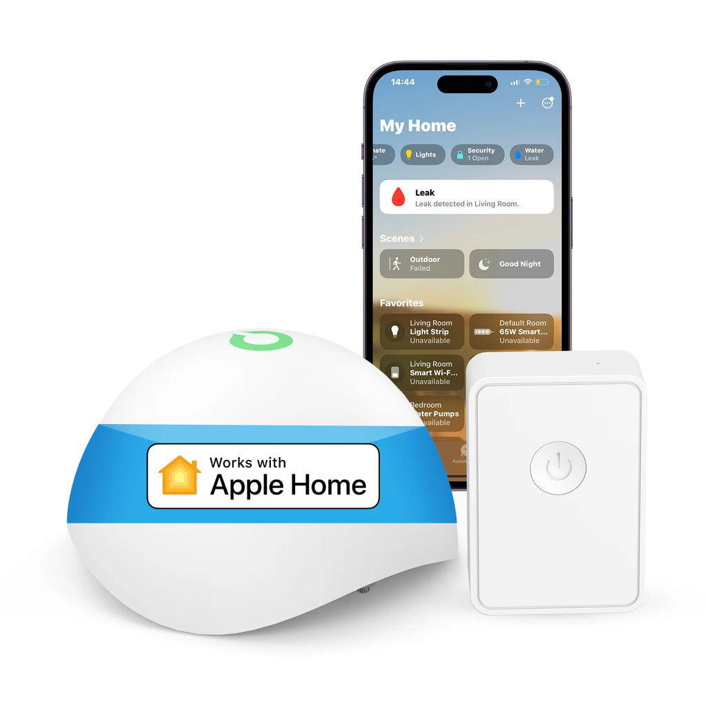 Meross Homekit Smart Water Sensor Leak Detector Flood Water Leakage Alarm Security Alarm Sensor  Work with Alexa